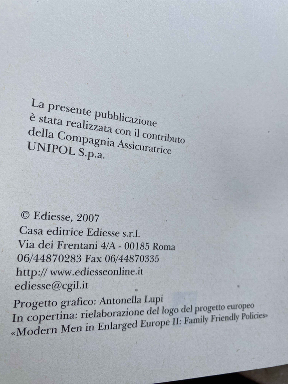 Uomini e donne moderni Differenze di genere lavoro famiglia Altieri …