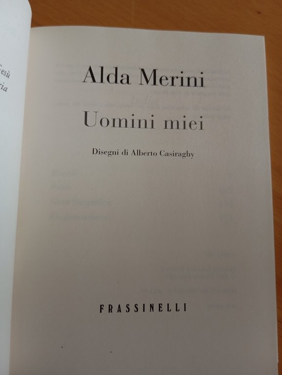 Uomini miei, Alda merini, Frassinelli,