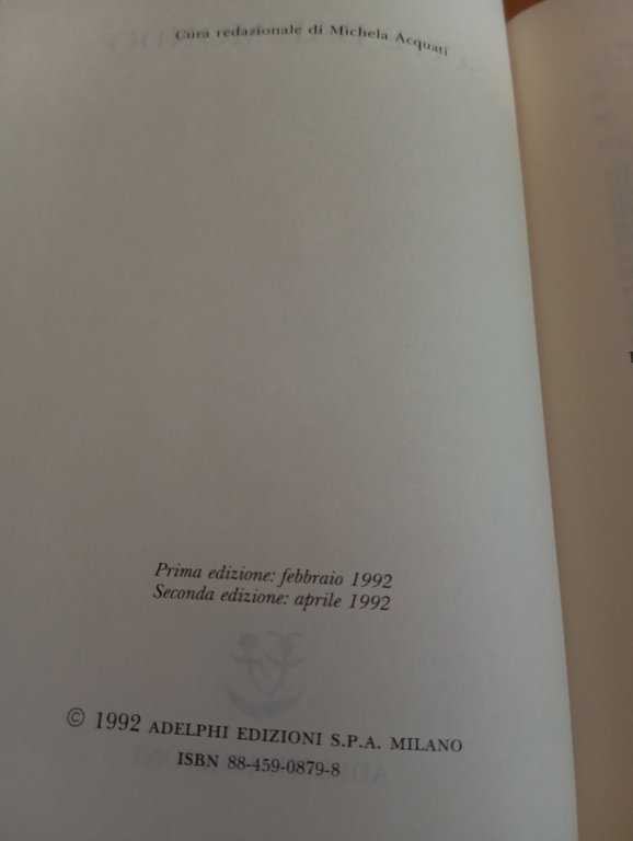 Uscite dal mondo, Elemire Zolla, Adelphi, 1992