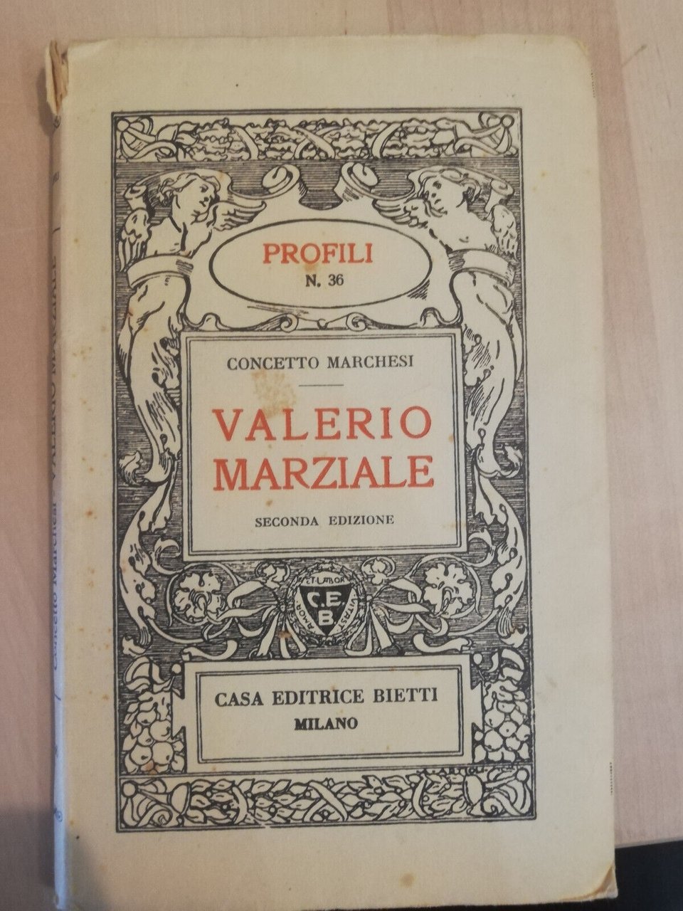 Valerio Marziale, Concetto Marchesi, Bietti, 1940