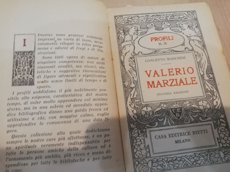 Valerio Marziale, Concetto Marchesi, Bietti, 1940