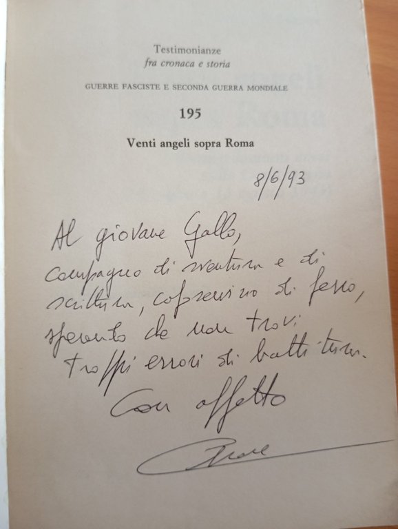 Venti angeli sopra Roma, Cesare De Simone, Mursia, 1993 | Immagine Gallery 5