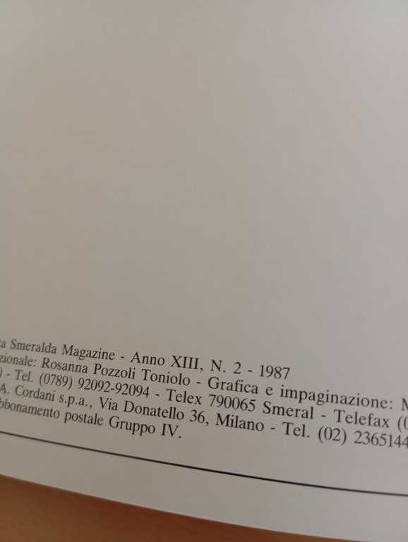 Venticinquesimo anniversario della Costa Smeralda, Costa Smeralda Magazine, 1987 | Immagine Gallery 14