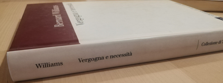 Vergogna e necessità, Bernard Williams, 2007, il Mulino