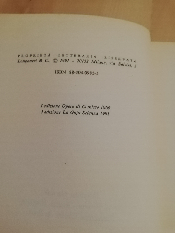 Viaggi felici, Giovanni Comisso, 1991, Longanesi