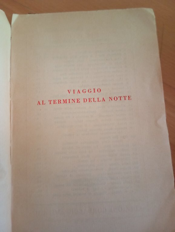 Viaggio al termine della notte, Luis-Ferdinand Celine, 1933, prima edizione
