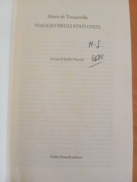 Viaggio negli Stati Uniti, Alexis De Tocqueville, Einaudi NUE, 1990 | Immagine Gallery 13