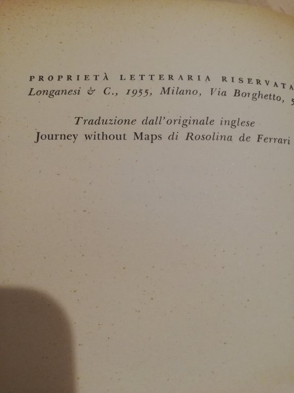 Viaggio senza mappa, Graham Greene, 1955, Longanesi