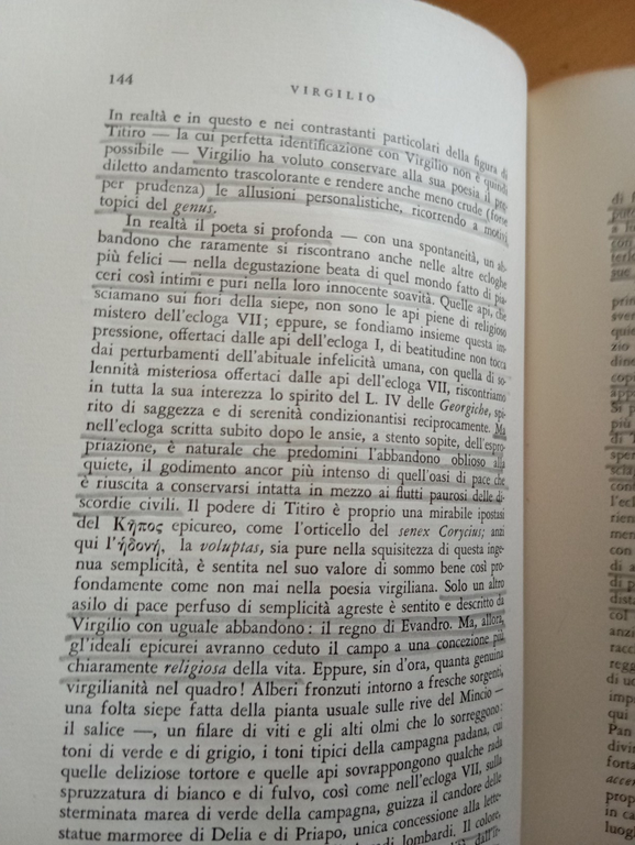 Virgilio, Ettore Paratore, Sansoni, 1961, sottolineato | Immagine Gallery 11