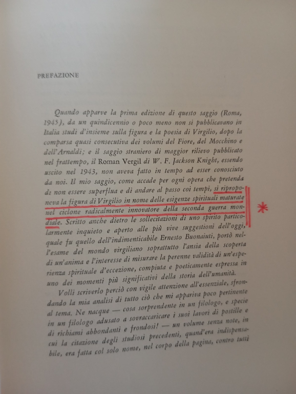 Virgilio, Ettore Paratore, Sansoni, 1961, sottolineato | Immagine Gallery 8
