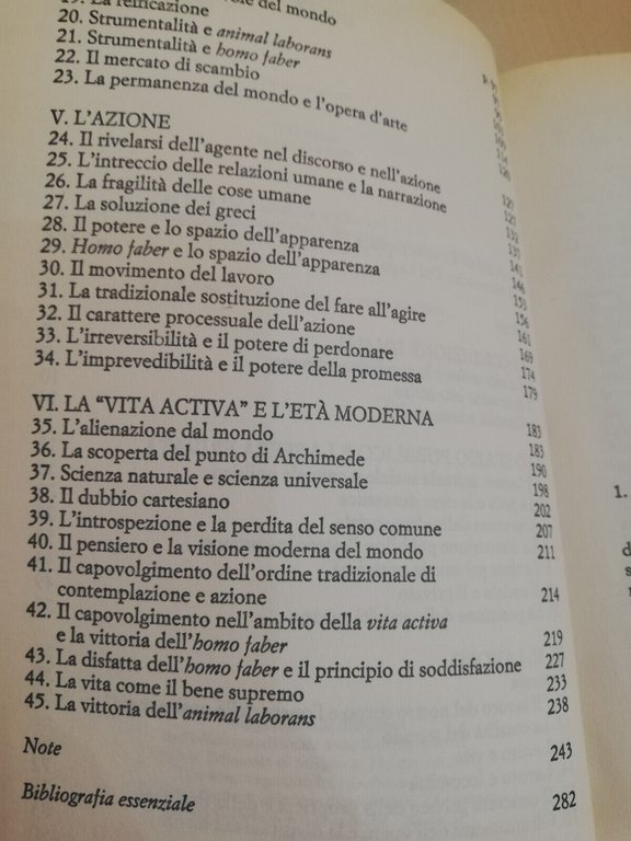 Vita activa. La condizione umana, Hannah Arendt, Bompiani, 2004 Pref …