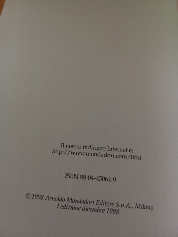 Vita di Giacomo Casanova, Elio Bartolini, Mondadori, 1998