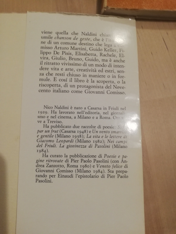 Vita di Giovanni Comisso, Nico Naldini, 1985, Einaudi