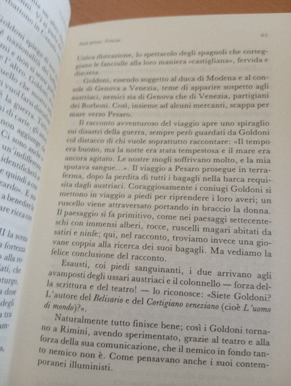 Vita di Goldoni, Franca Angelini, Laterza, 1993