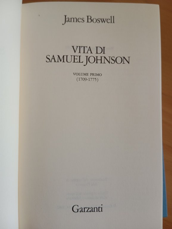 Vita di Samuel Johnson, James Boswell, Garzanti, 1982 | Immagine Gallery 6