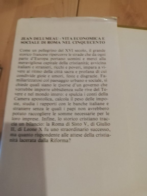 Vita economica e sociale di Roma nel Cinquecento, Jean Delumeau, …