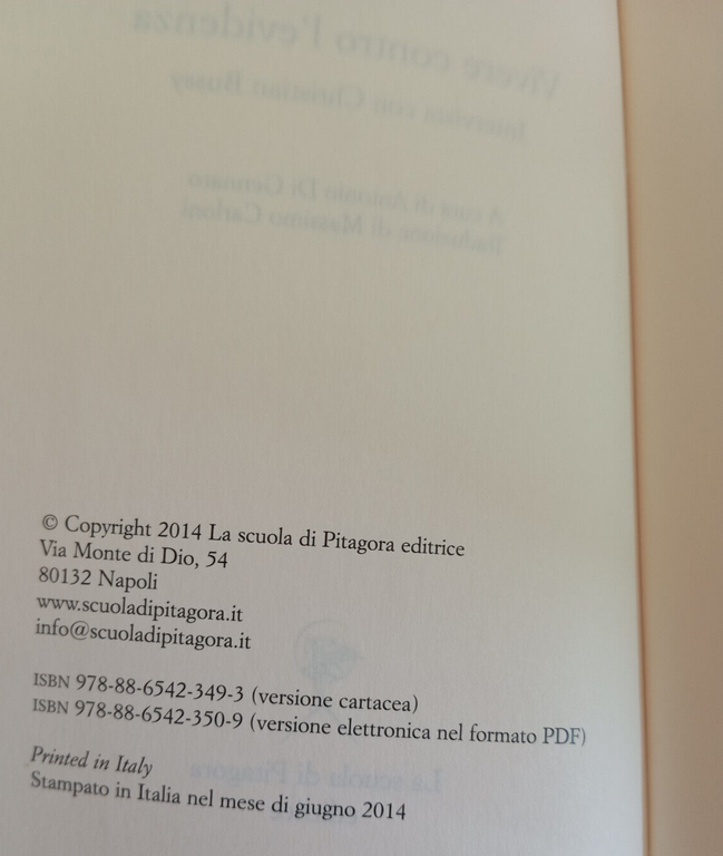 Vivere contro l'evidenza, E. M. Cioran, intervista con Christian Bussy …
