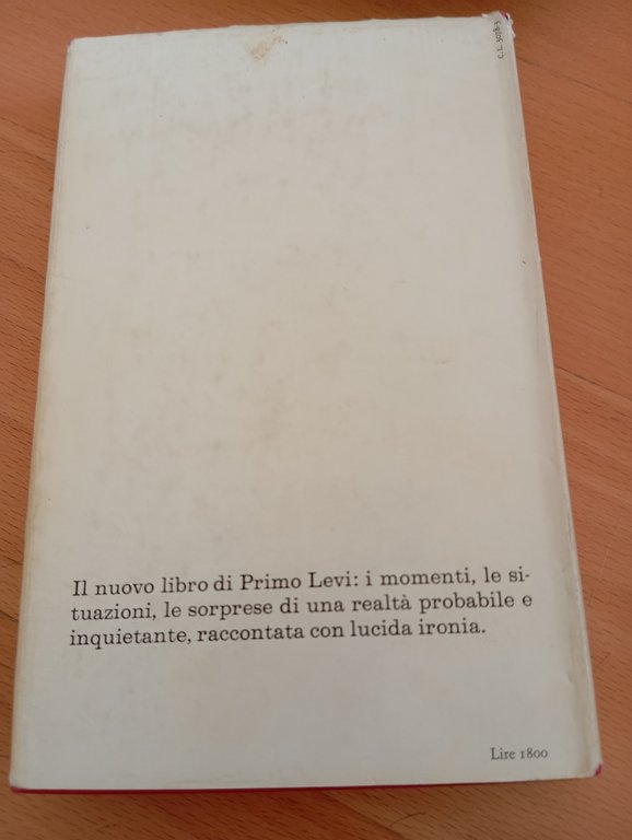 Vizio di forma, Primo Levi, Einaudi, 1971
