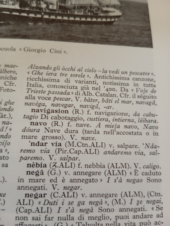 Vocabolario marinaresco Giuliano - Dalmata, Leo s. Olschki, 1975 | Immagine Gallery 10