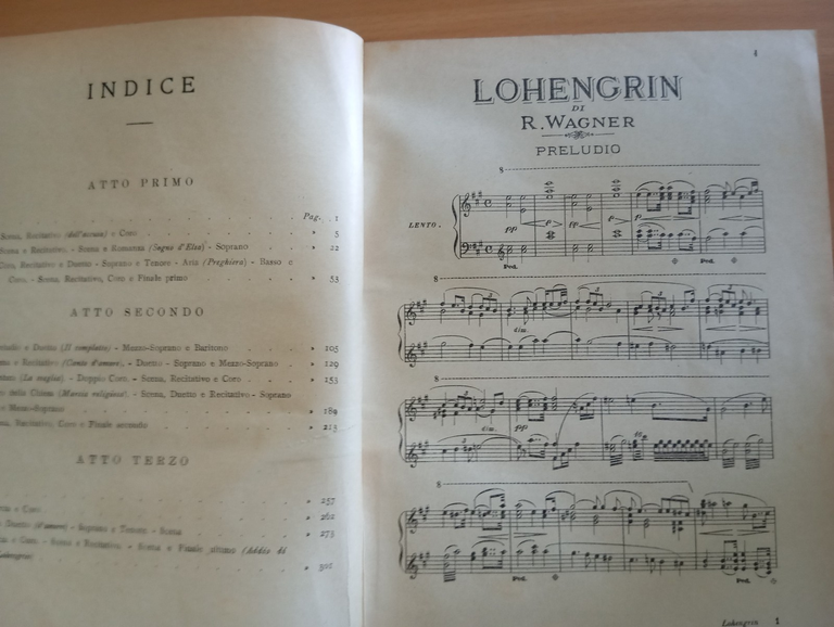 Wagner, Lohengrin, spartito canto e pianoforte, rllegato, Madella, 1913 | Immagine Gallery 7