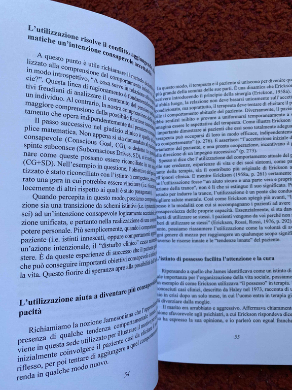 William James e milton Erickson. La cura della coscienza umana, …