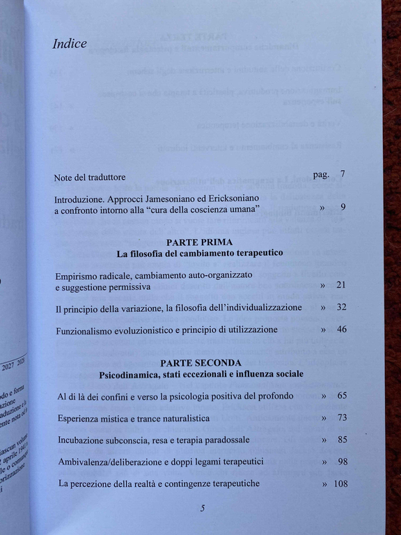 William James e milton Erickson. La cura della coscienza umana, …
