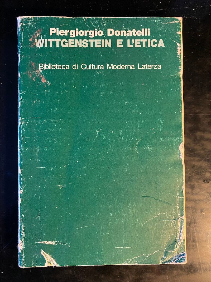 Wittgenstein e l'etica, Piergiorgio Donatelli, 1998, Laterza