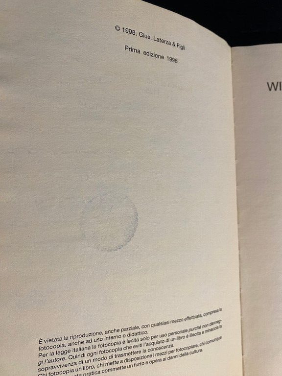 Wittgenstein e l'etica, Piergiorgio Donatelli, 1998, Laterza