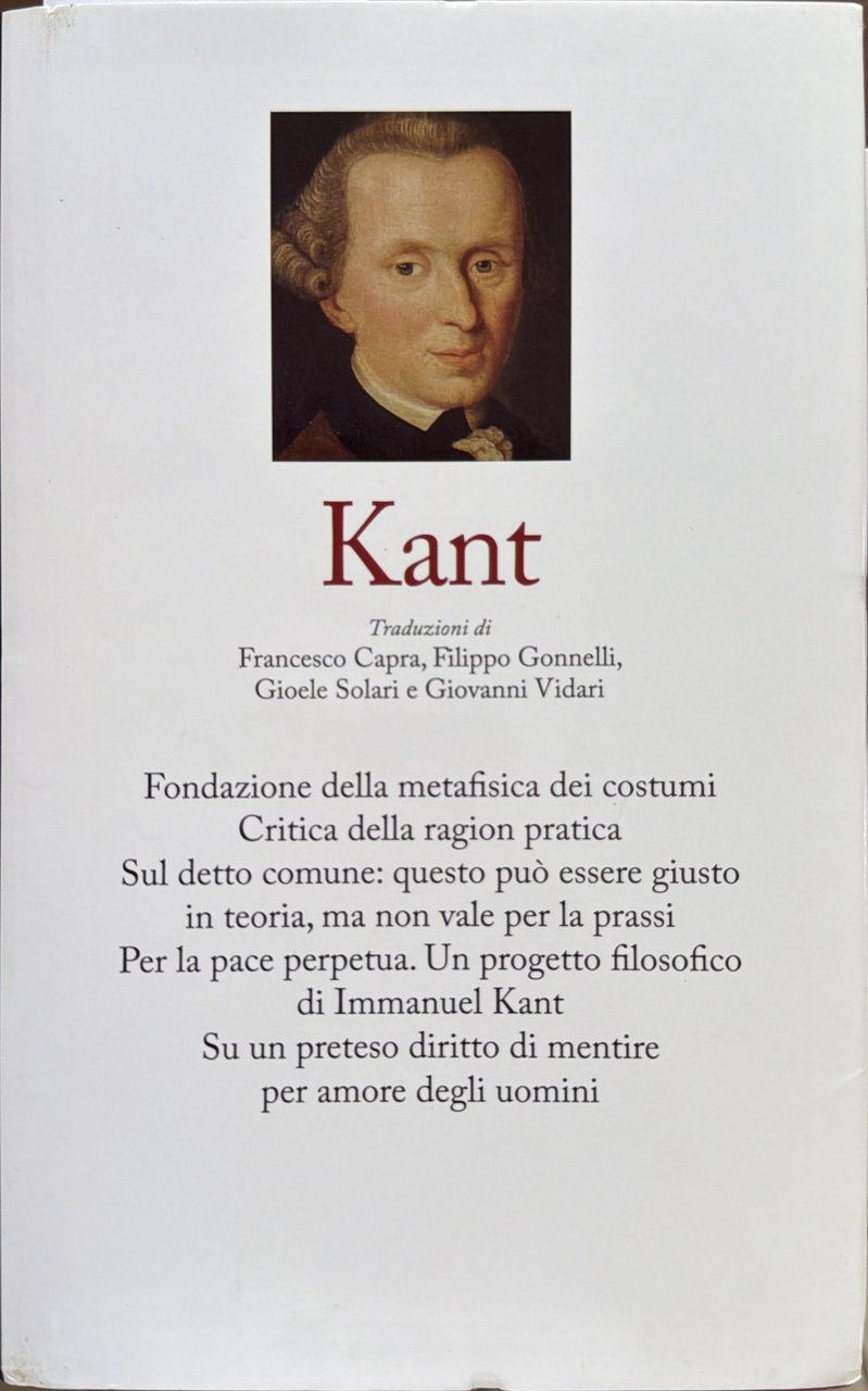 Fondazione della metafisica dei costumi - Critica della ragion pratica … | Immagine principale