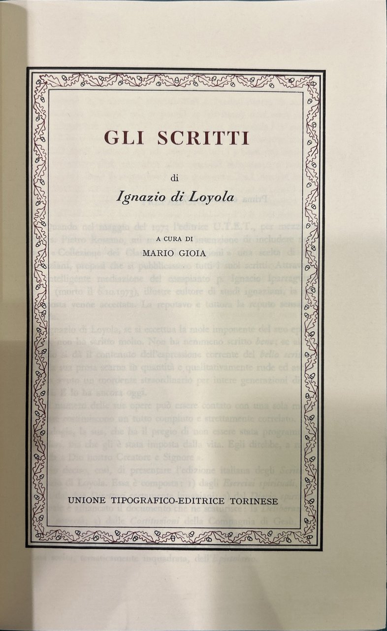Gli scritti