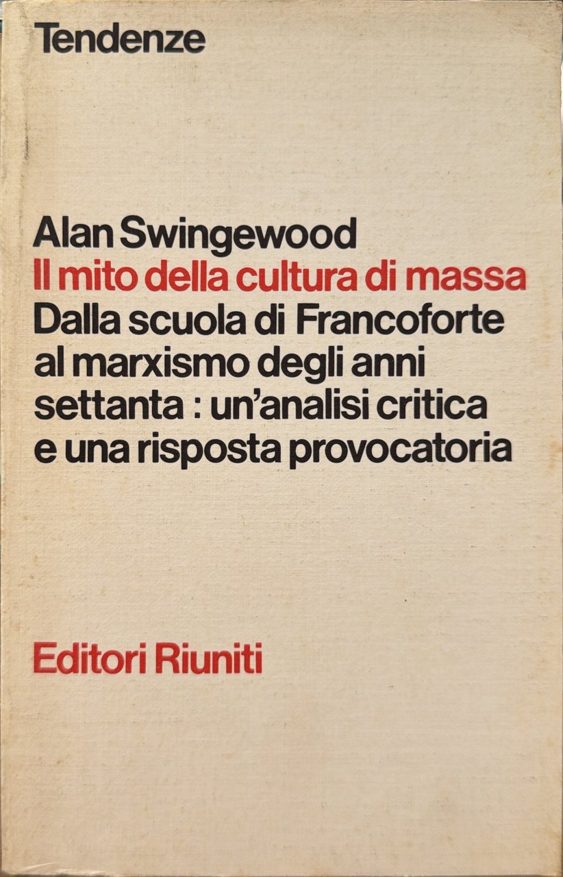 Il mito della cultura di massa | Immagine principale
