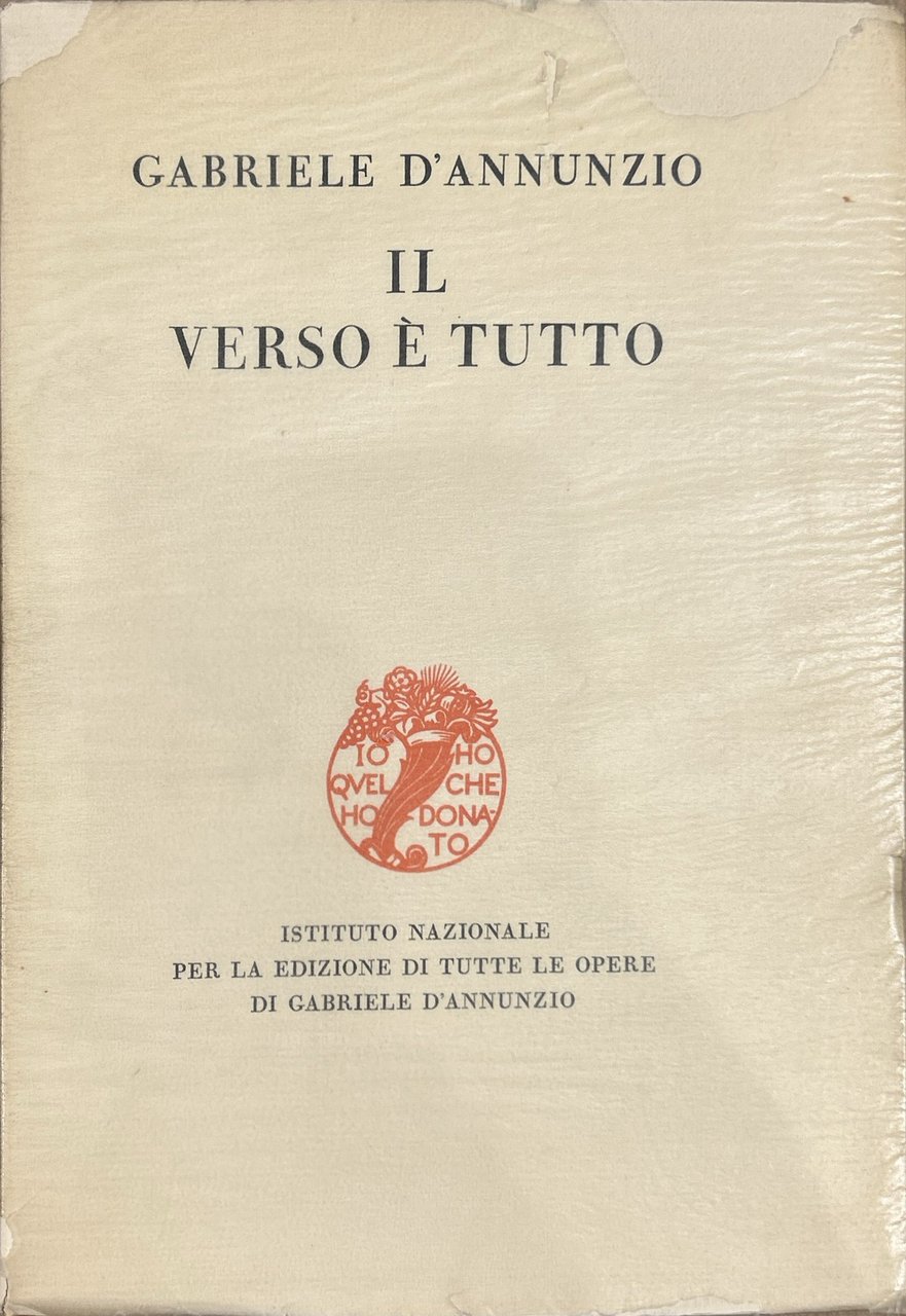 Il verso è tutto. L'isotteo. La chimera