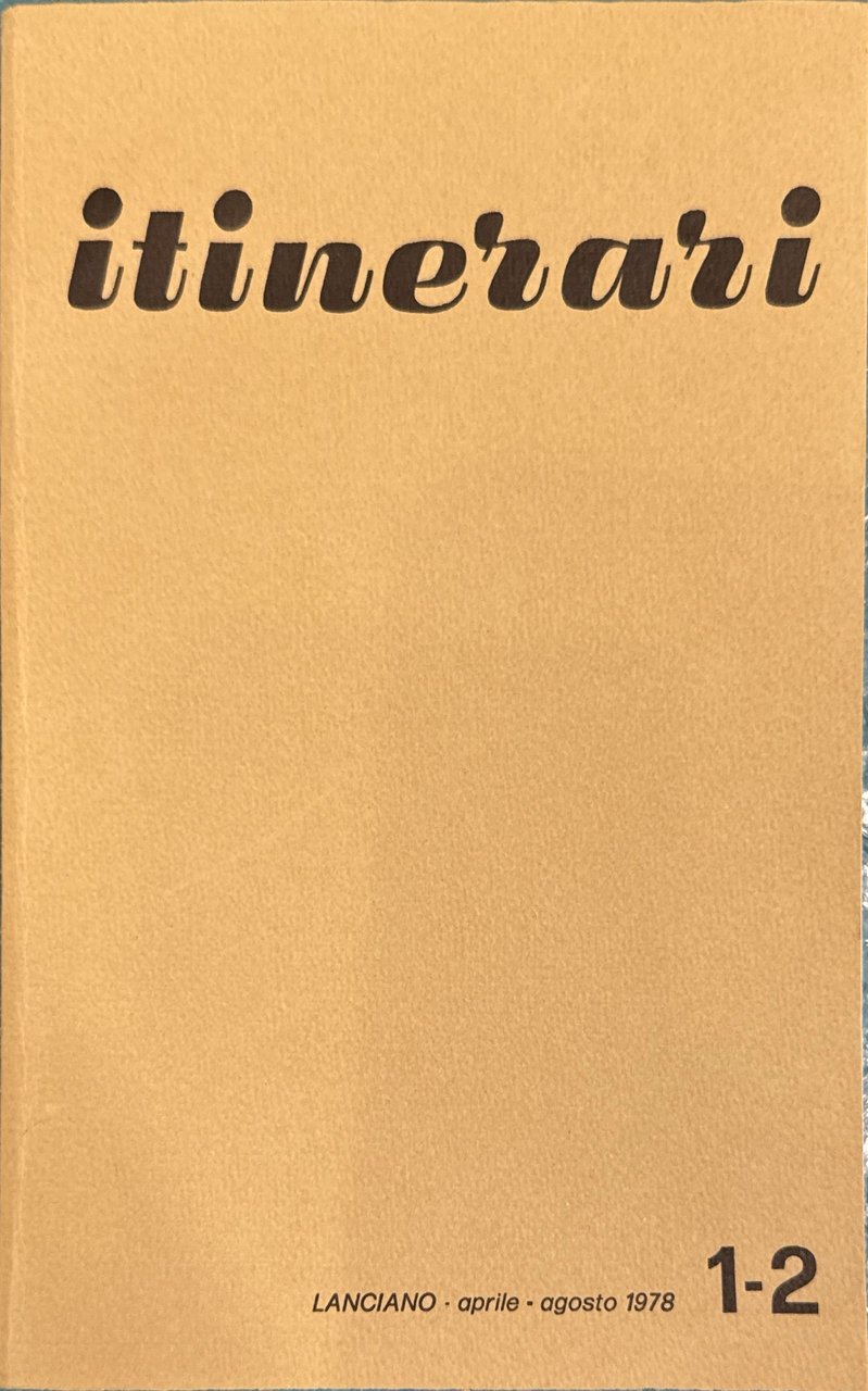 Itinerari Lanciano aprile-agosto 1978 1-2
