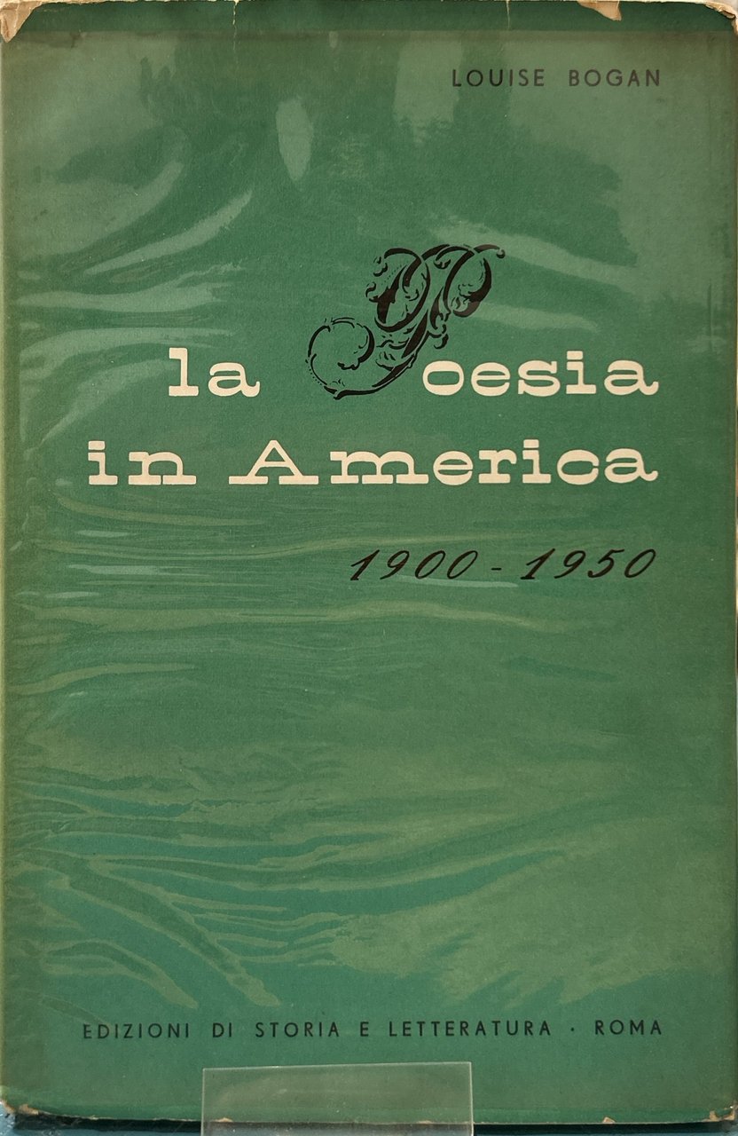 La poesia in America 1900-1950