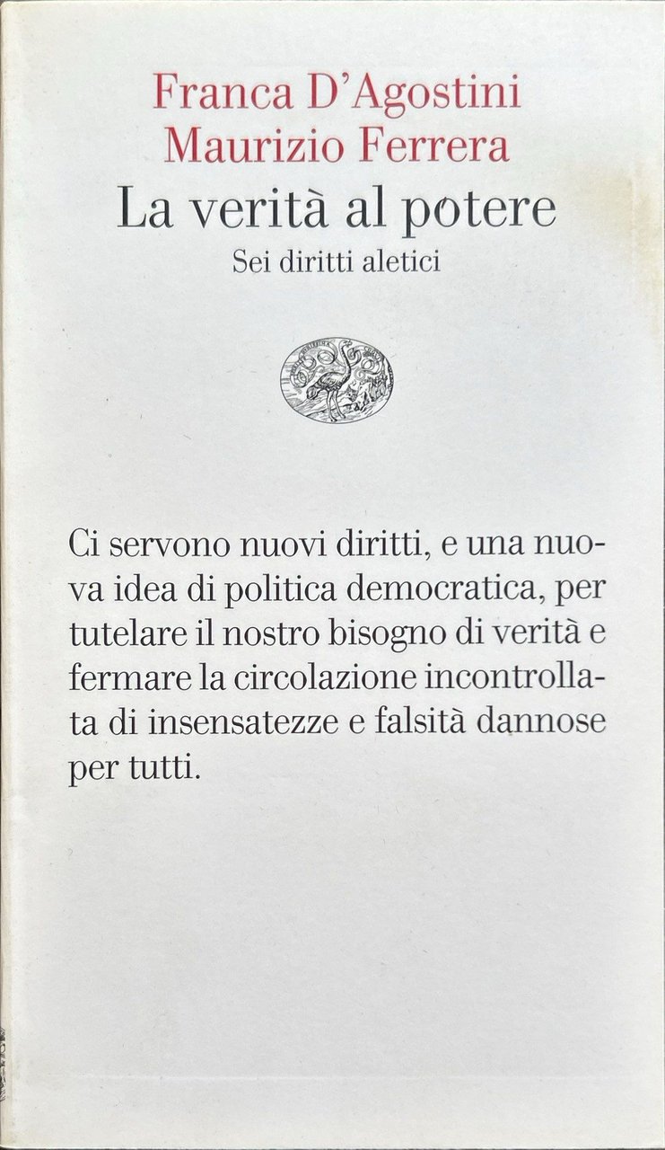La verità al potere. Sei diritti aleatici | Immagine principale
