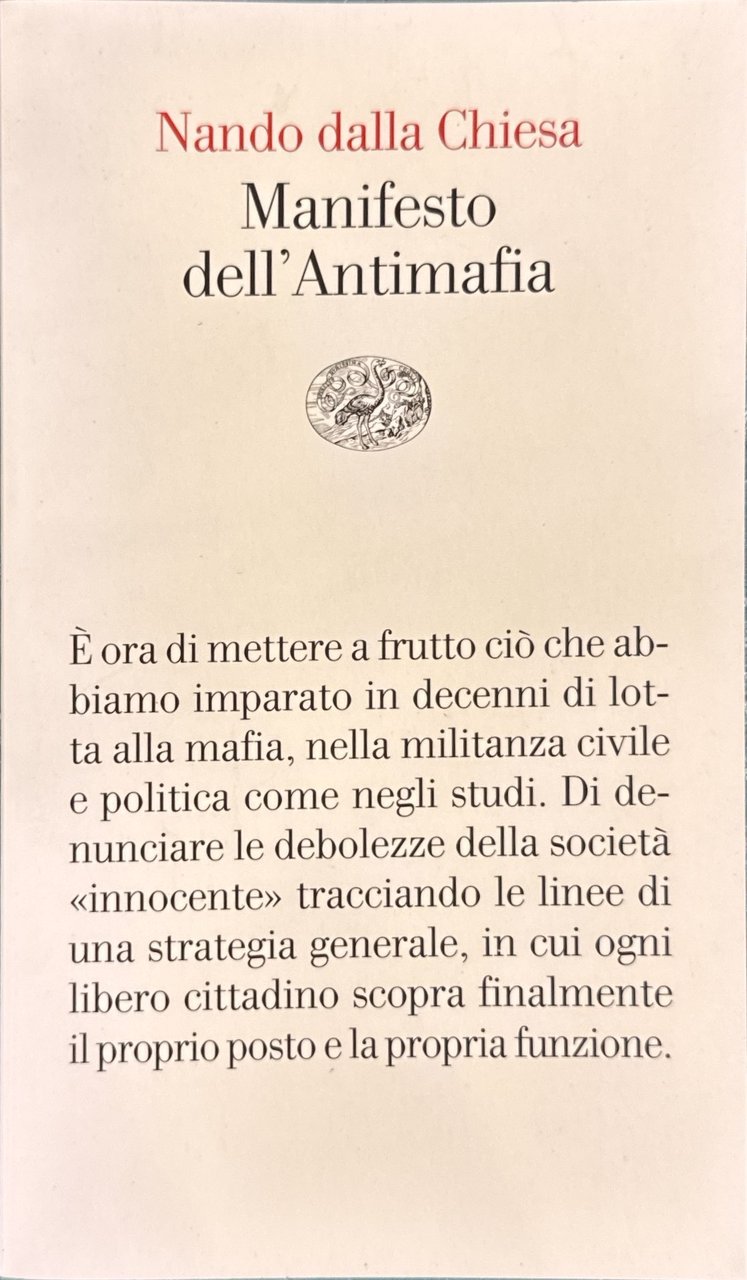 Manifesto dell'Antimafia