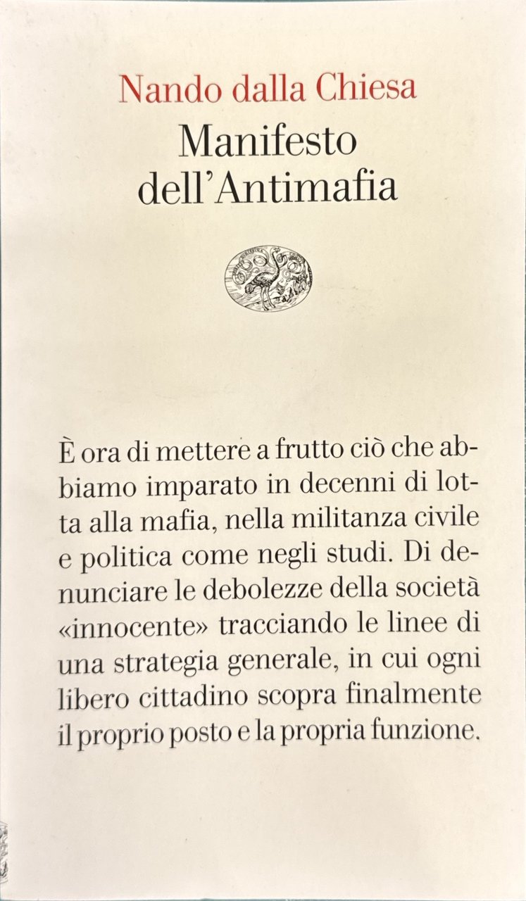 Manifesto dell'Antimafia