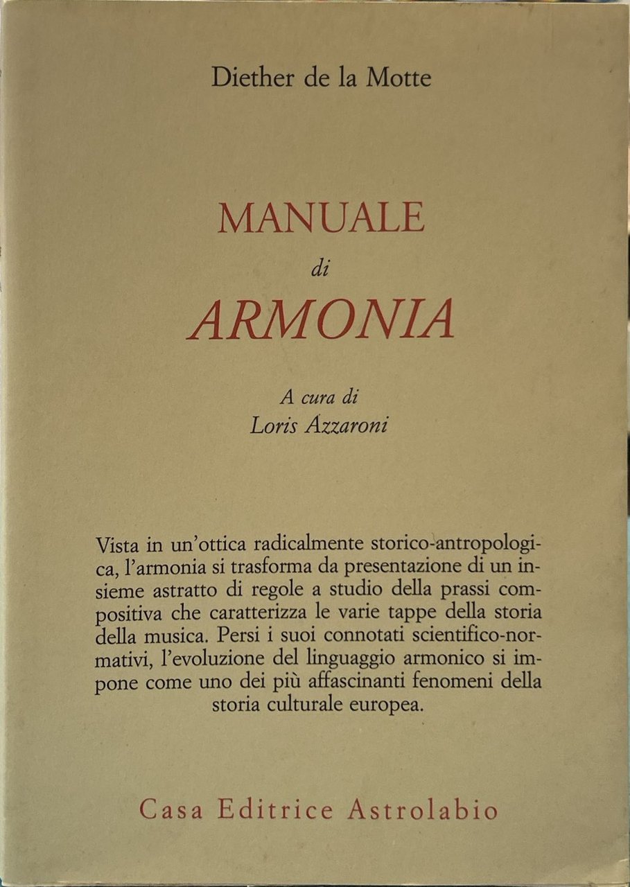Manuale di armonia