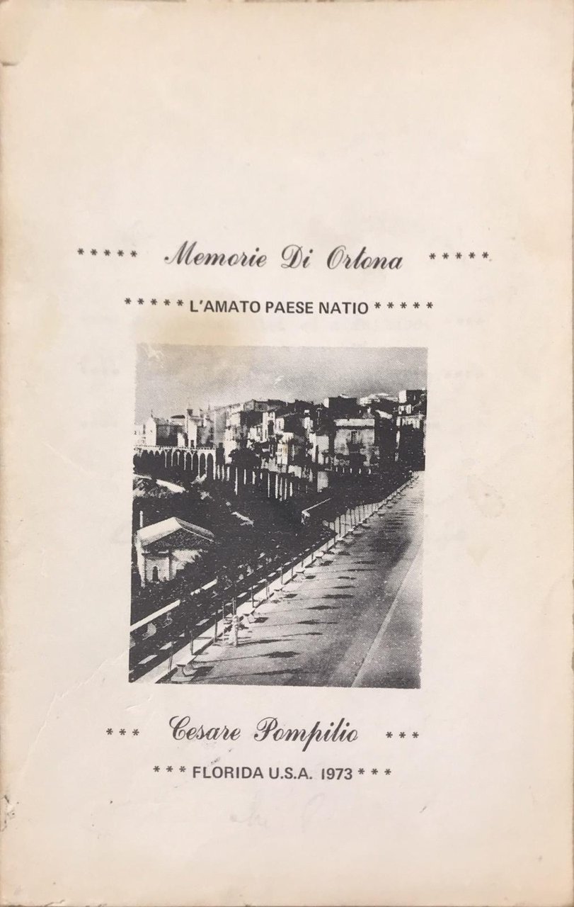 Memorie di Ortona - L'amato paese natio