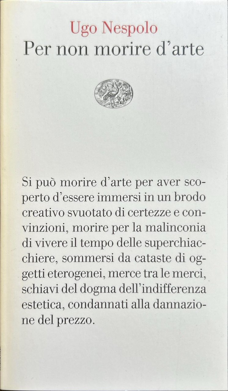 Per non morire d'arte | Immagine principale