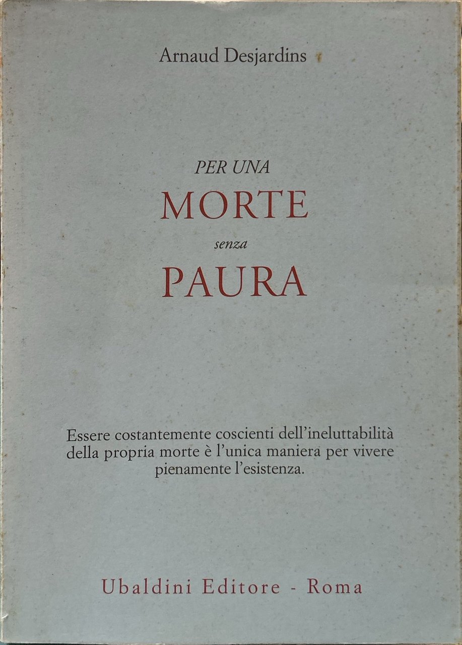 Per una morte senza paura