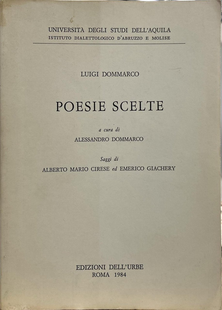 Poesie scelte | Immagine principale
