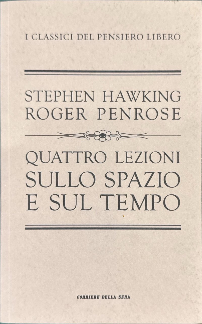 Quattro lezioni sullo spazio e sul tempo