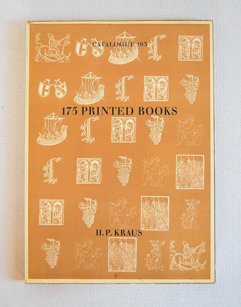 175 Printed Books Part One: from early printing to modern …