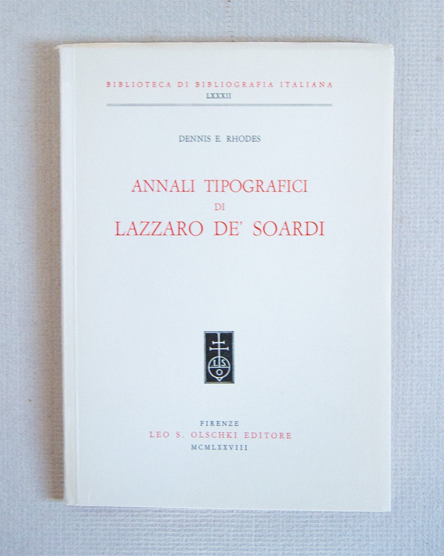 Annali Tiografici di Lazzaro De' Soardi