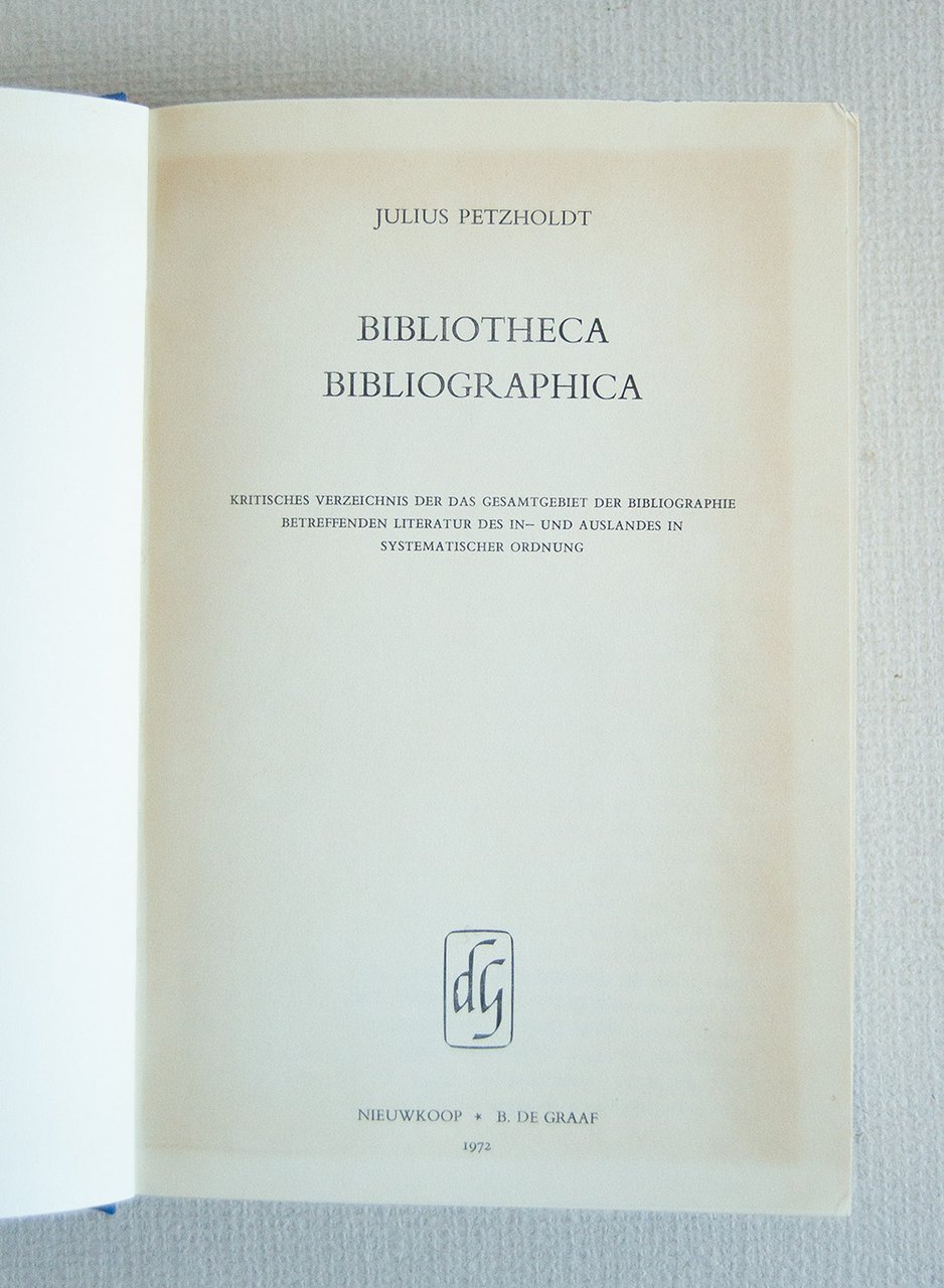 Bibliotheca Bibliographica.