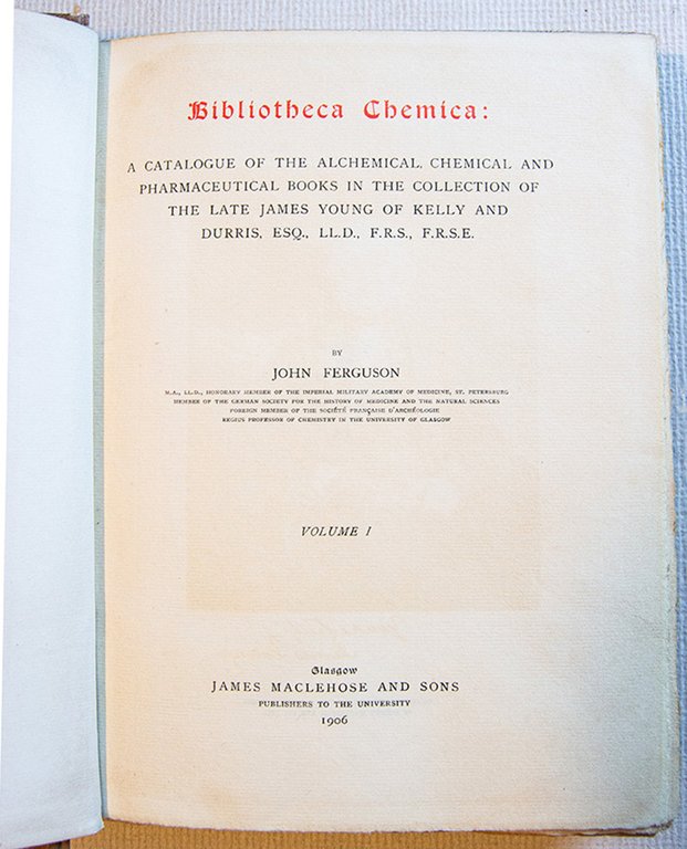 Bibliotheca Chemica: A Catalogue of the Alchemical Chemical and Pharmaceutical … | Immagine Gallery 1