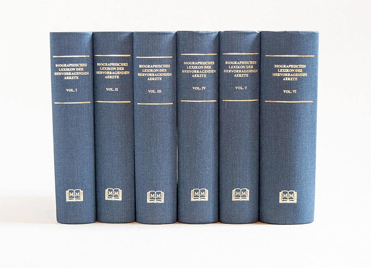 Biographisches Lexicon Hervorragenden Aerzte aller zeiten un volker.