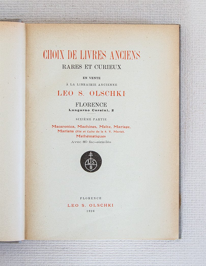 Choix de livres anciens rares et curieux en vente à …