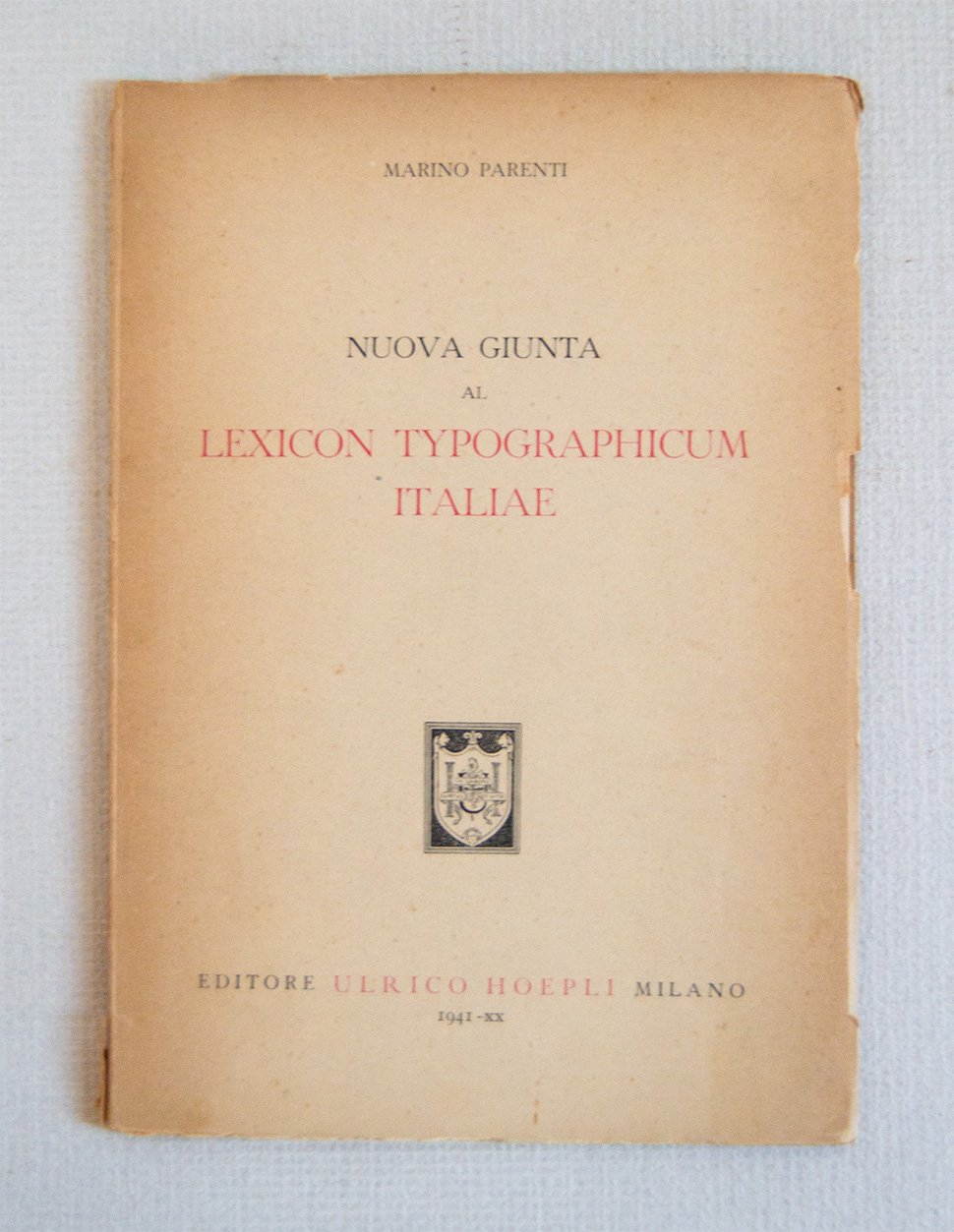 Nuova Giunta al Lexicon Typograhicum Italiae